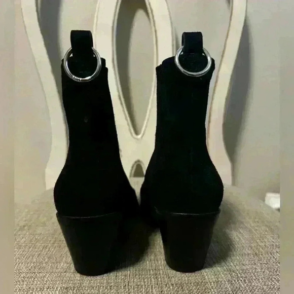 PAIGE Laney Western Suede Ankle Boot Size 9 - Picture 5 of 10